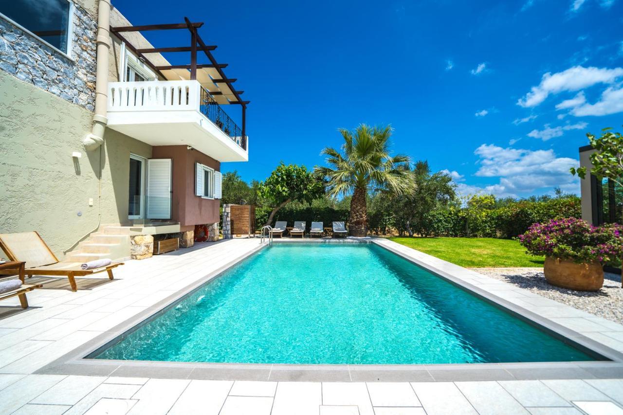 Petronila Luxury Villa With Heated Private Pool Kissamos Luaran gambar