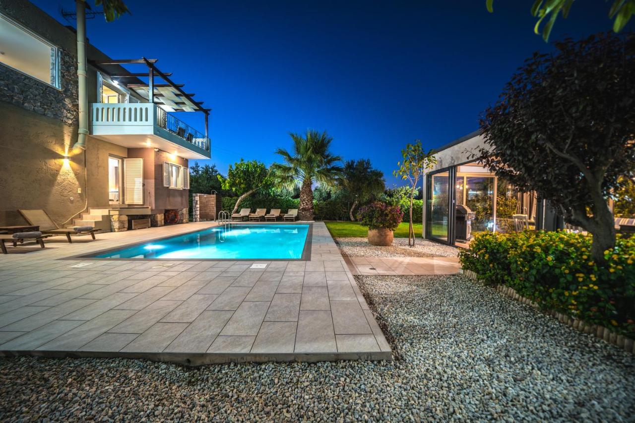 Petronila Luxury Villa With Heated Private Pool Kissamos Luaran gambar