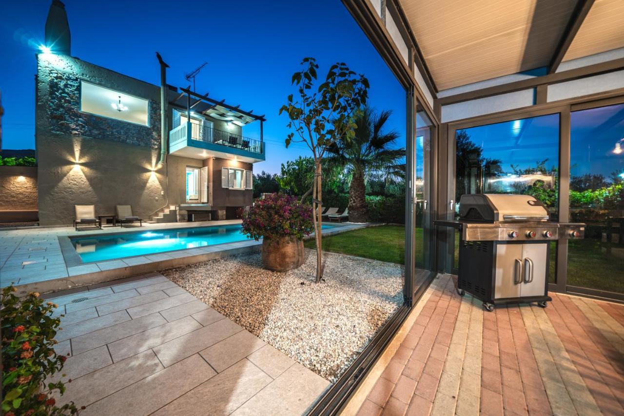 Petronila Luxury Villa With Heated Private Pool Kissamos Luaran gambar