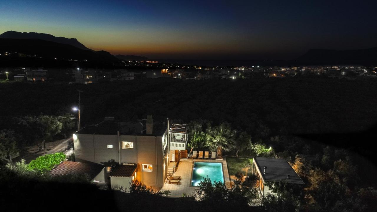 Petronila Luxury Villa With Heated Private Pool Kissamos Luaran gambar